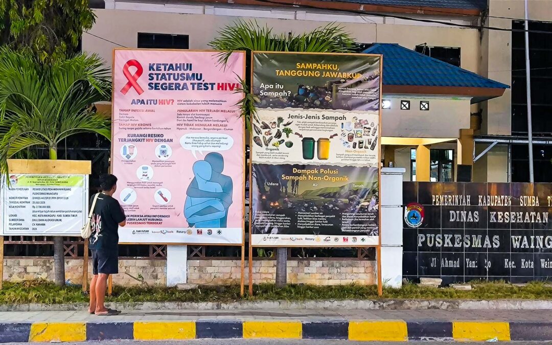 Health Prevention Billboards Bring HIV and Waste Education to Waingapu
