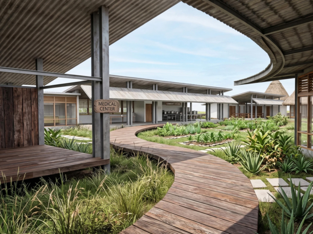 Rumah Kambera 2.0 Socio-Medical Centre &ndash; Architectural Renderings