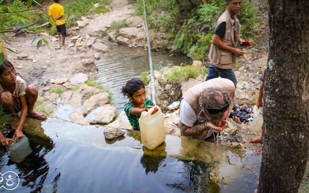 Clean water in East Sumba It is extremely difficult to find like here in the village of Lukukamaru