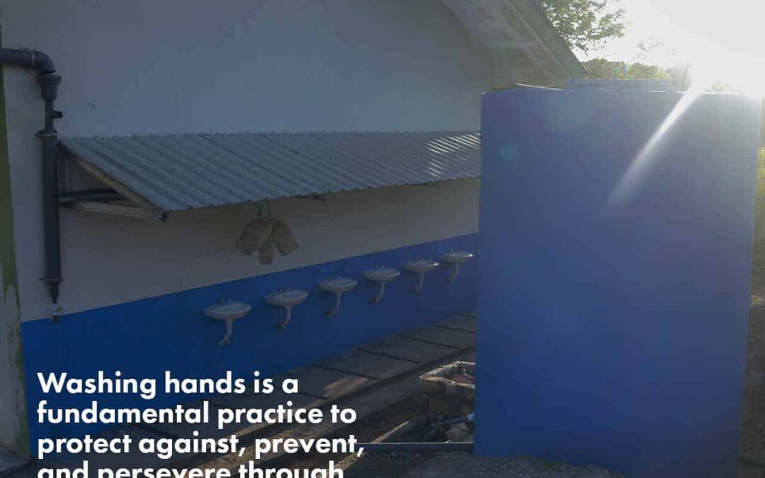 Washing hands to fight infectious diseases