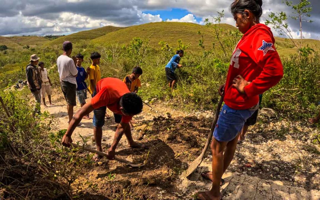 Repair of access to Laindatang village