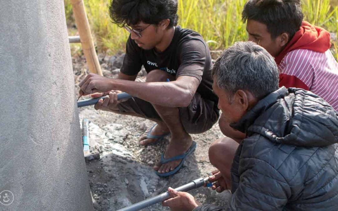 Process for manufacturing healthy sanitary facilities, in Mbinu Dita, Sumba Timur