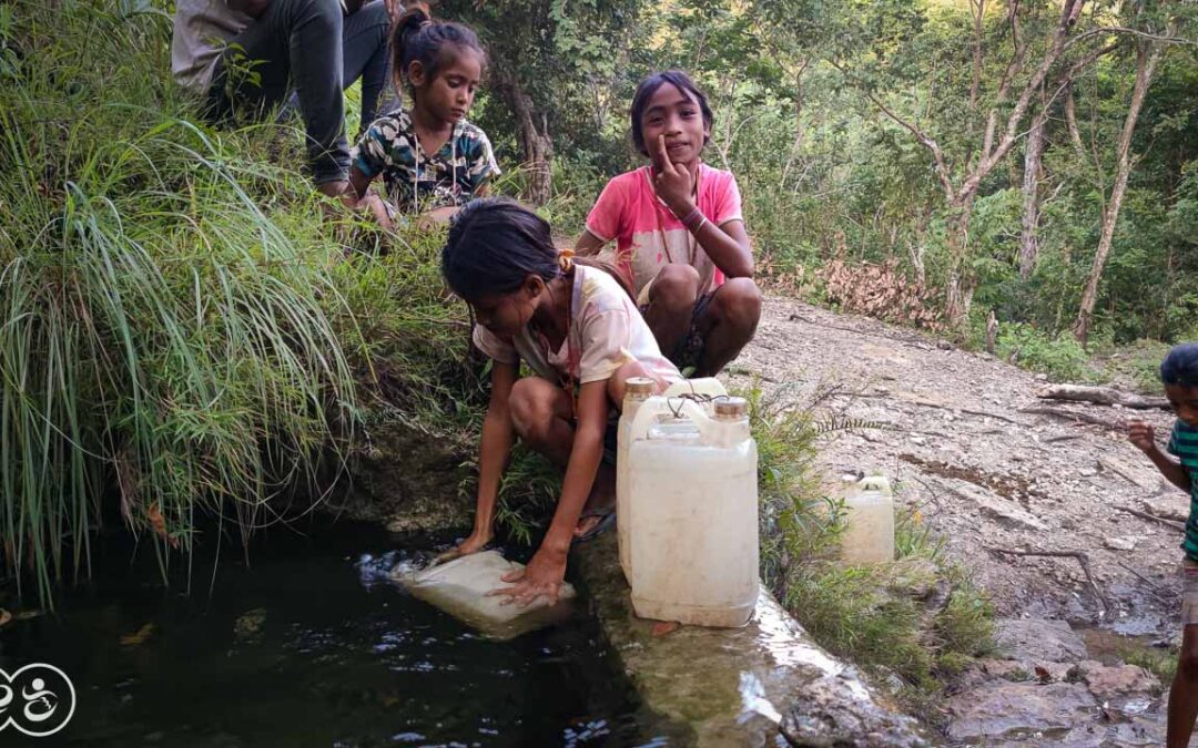 Clean water in East Sumba It is extremely difficult to find like here in the village of Lukukamaru