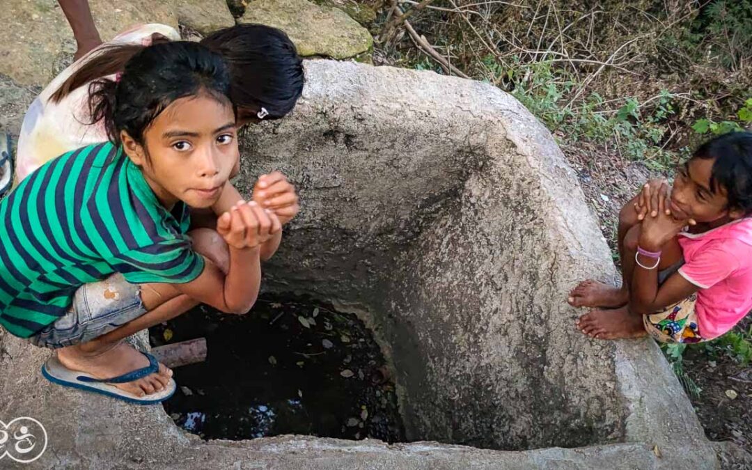 Clean water in East Sumba It is extremely difficult to find like here in the village of Lukukamaru