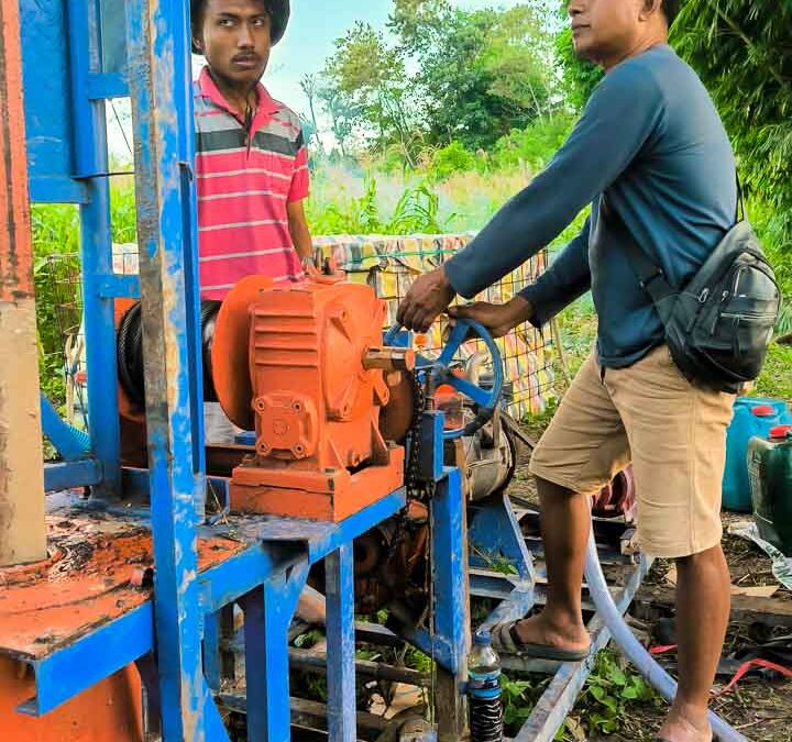 Deep weell drilling in Laindatang