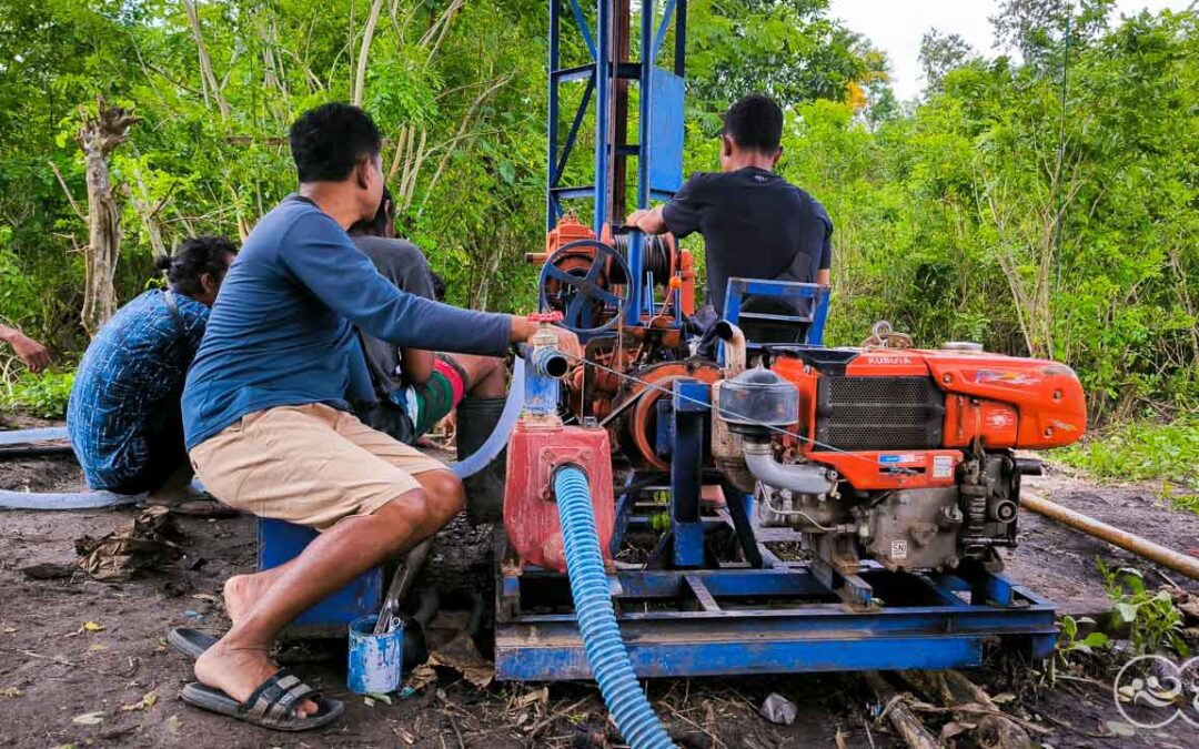 Deep weell drilling in Laindatang