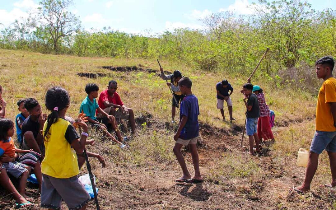 Repair of access to Laindatang village