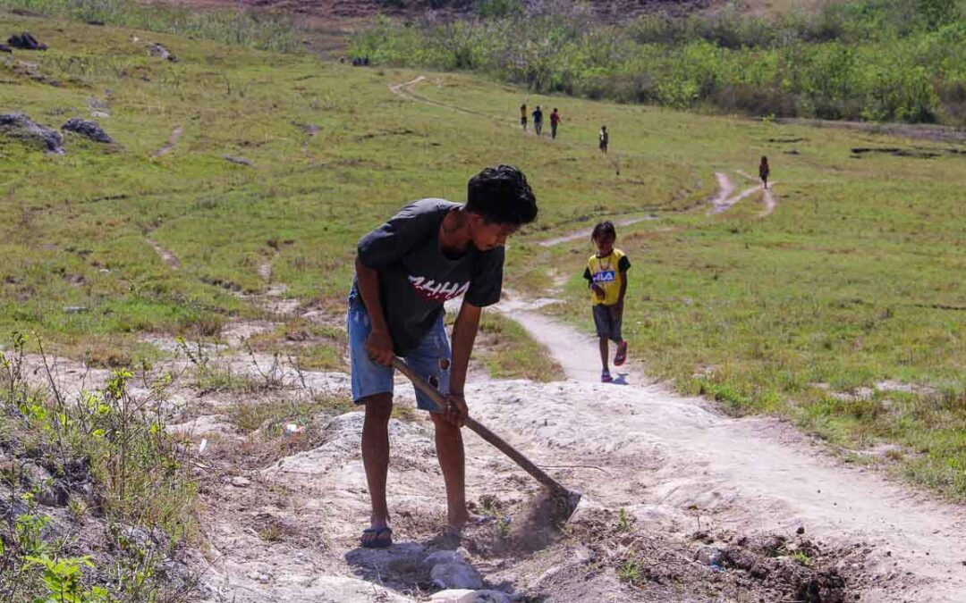 Repair of access to Laindatang village