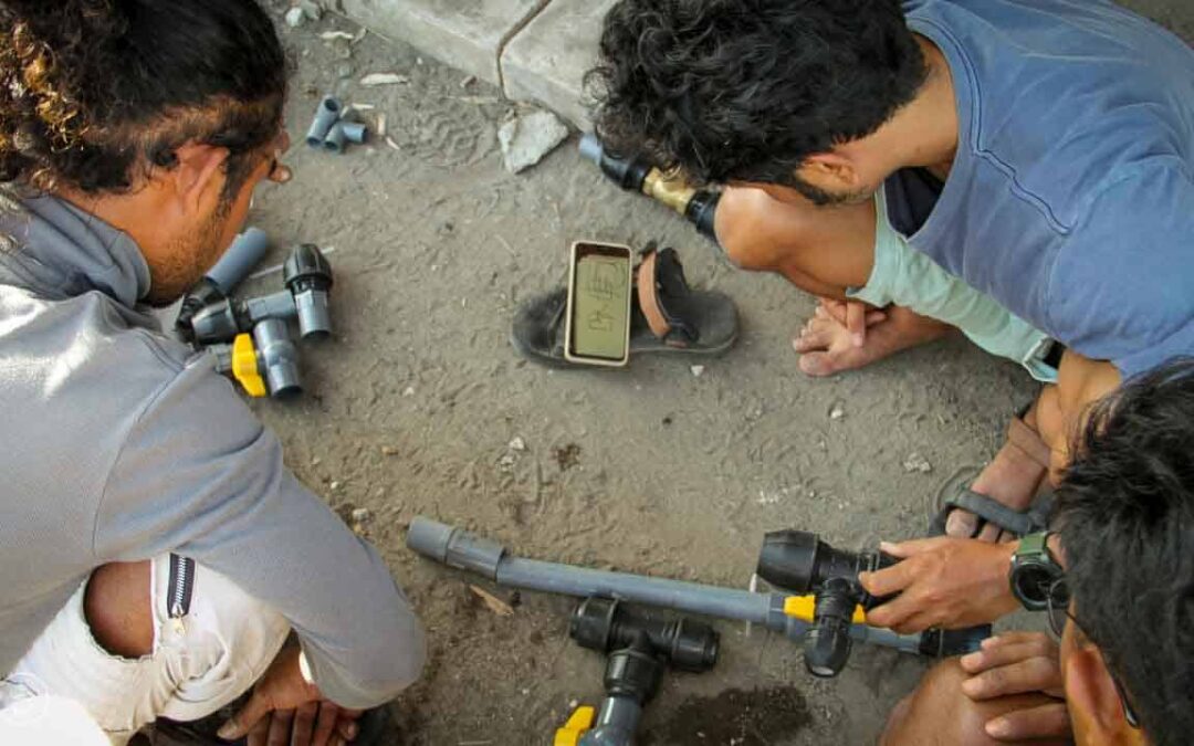 Work on the 6500 liter tank at the #sdmbinudita school