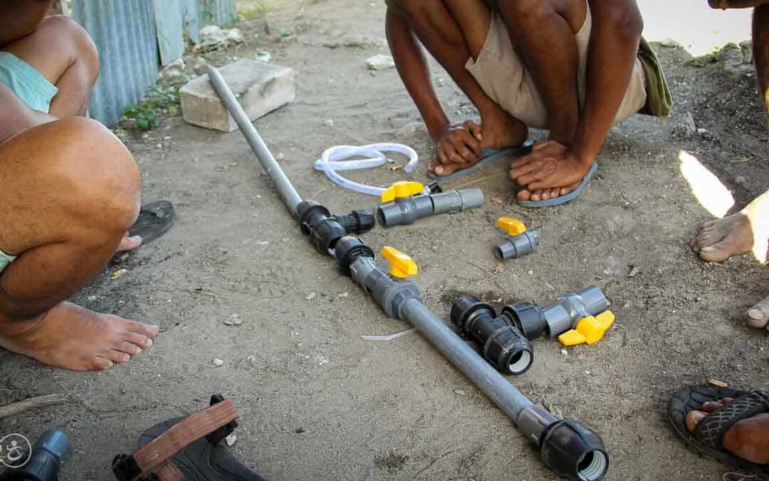 Work on the 6500 liter tank at the #sdmbinudita school