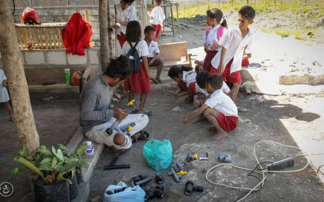 Work on the 6500 liter tank at the #sdmbinudita school