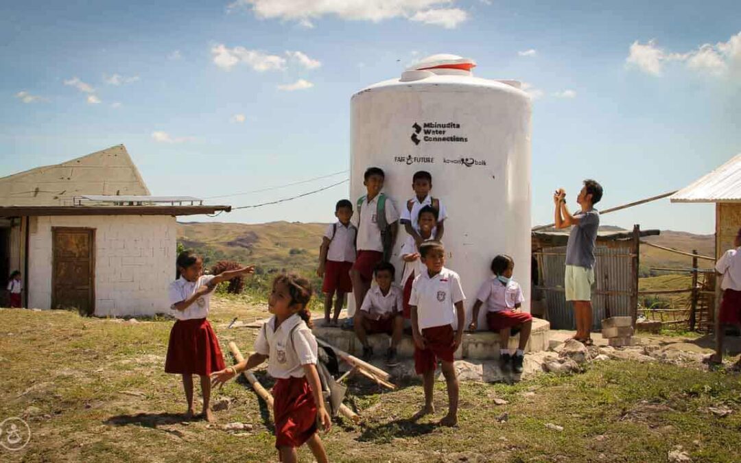 Work on the 6500 liter tank at the #sdmbinudita school