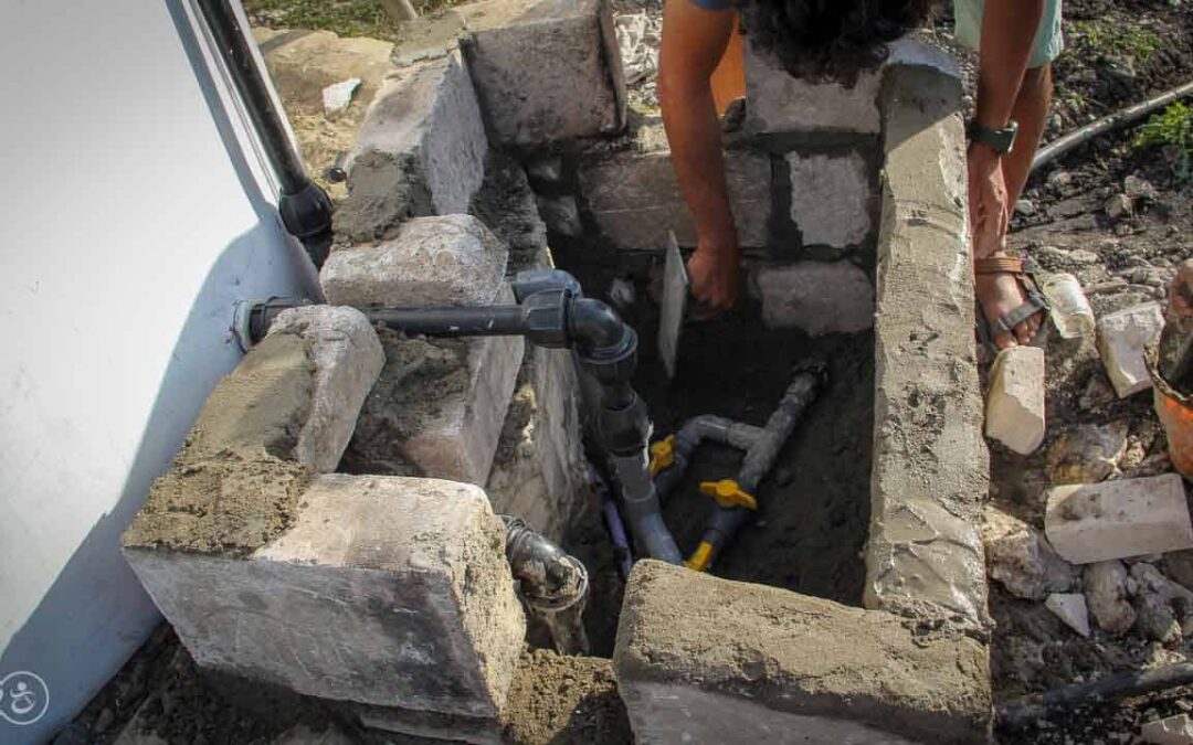 Work on the 6500 liter tank at the #sdmbinudita school