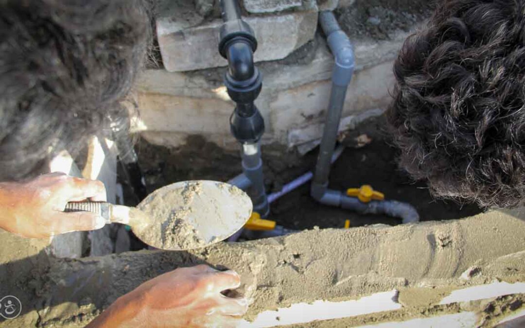 Work on the 6500 liter tank at the #sdmbinudita school