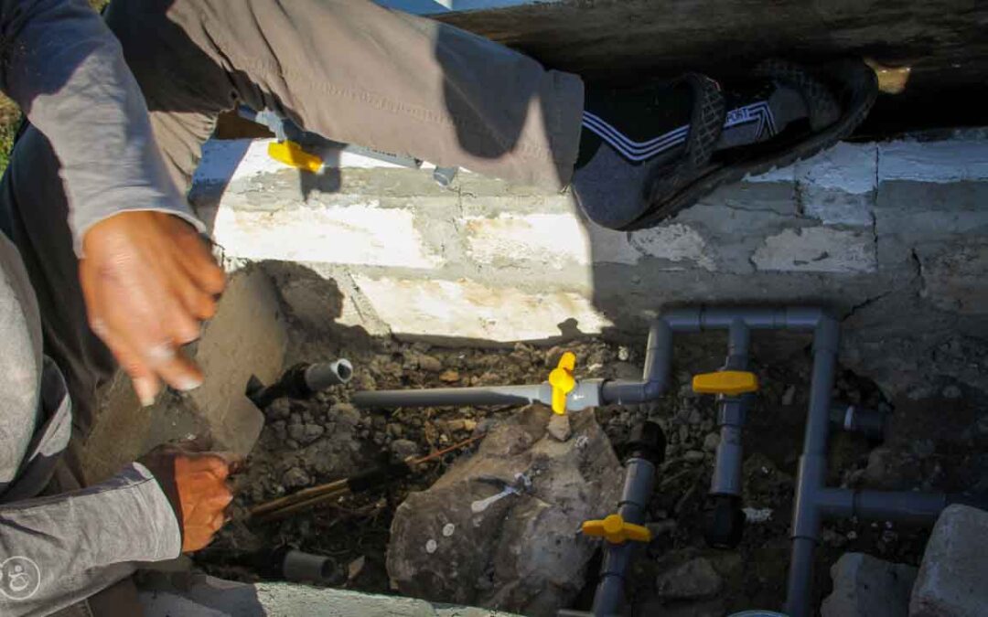 Work on the 6500 liter tank at the #sdmbinudita school