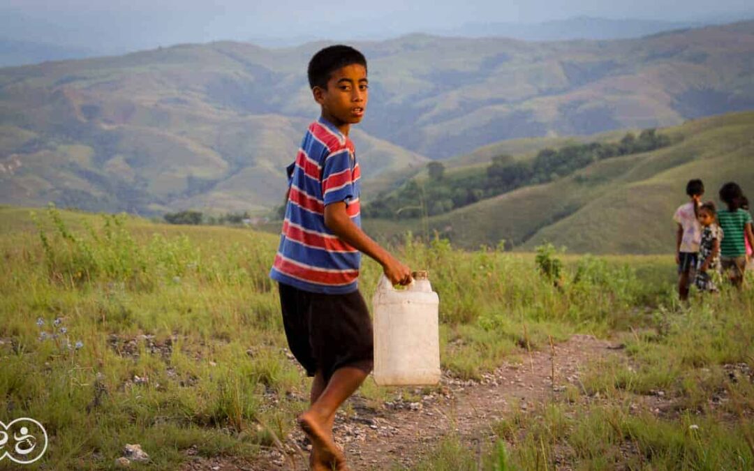 Clean water in East Sumba It is extremely difficult to find like here in the village of Lukukamaru