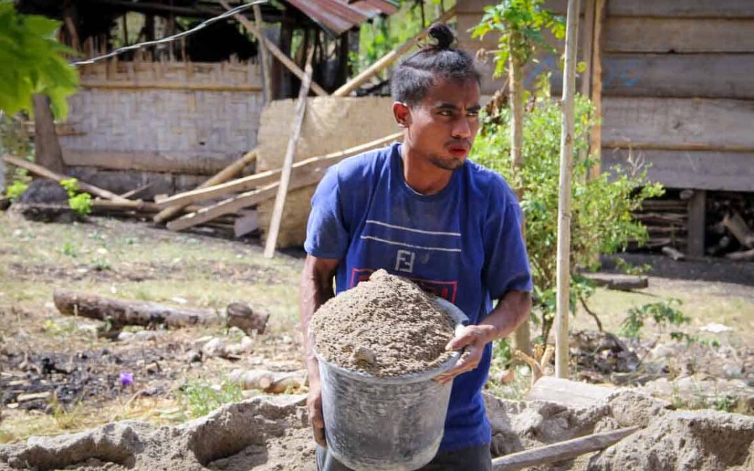 Procedure for the construction of sanitary facilities in MbinuDita – East Sumba