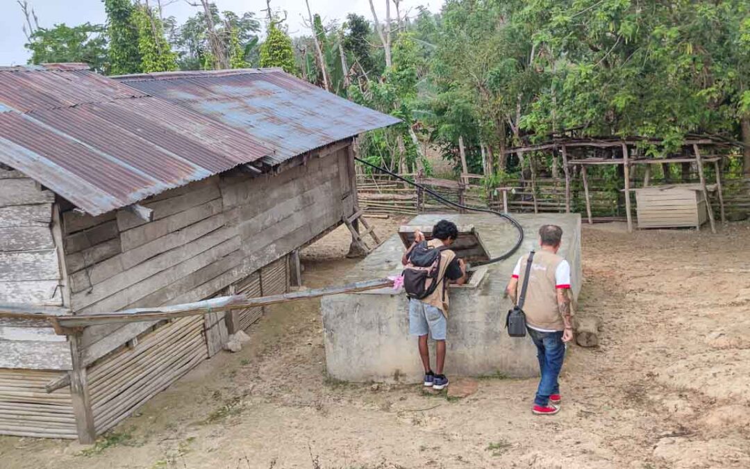 Survey in a village without water without electricity and without access