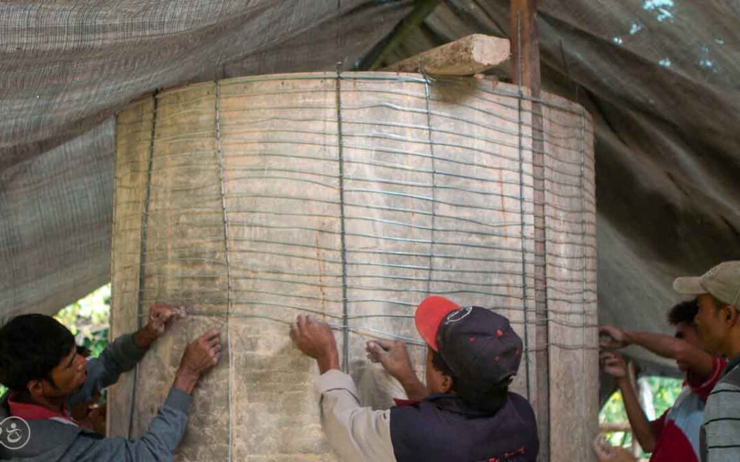 Water Connections Mbinudita – Manufacture of a 6000 liter ferro-cement reservoir