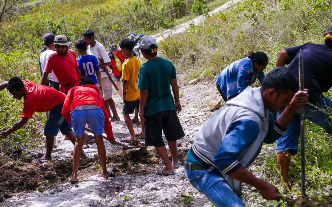 Repair of access to Laindatang village