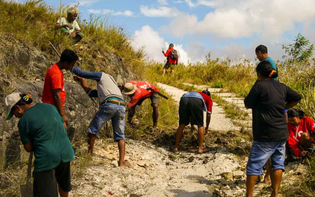 Repair of access to Laindatang village