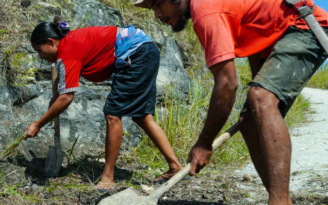 Repair of access to Laindatang village