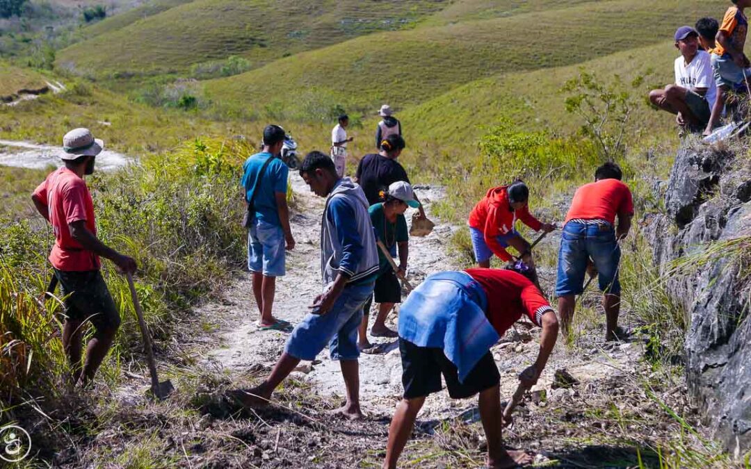 Repair of access to Laindatang village