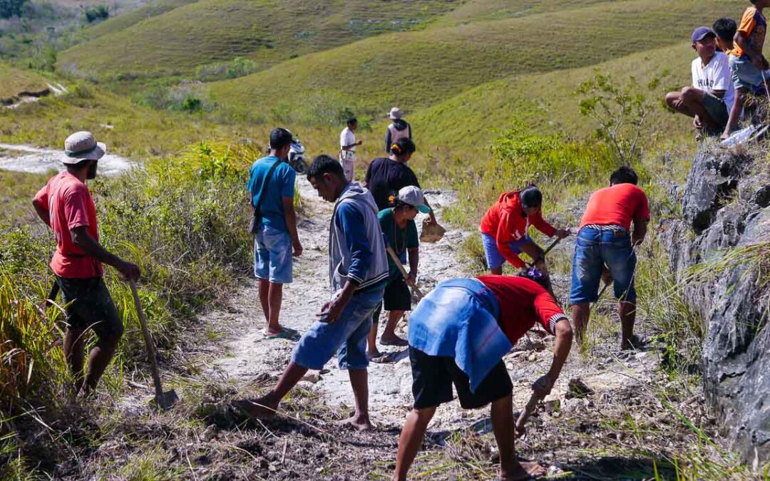 Repair of access to Laindatang village