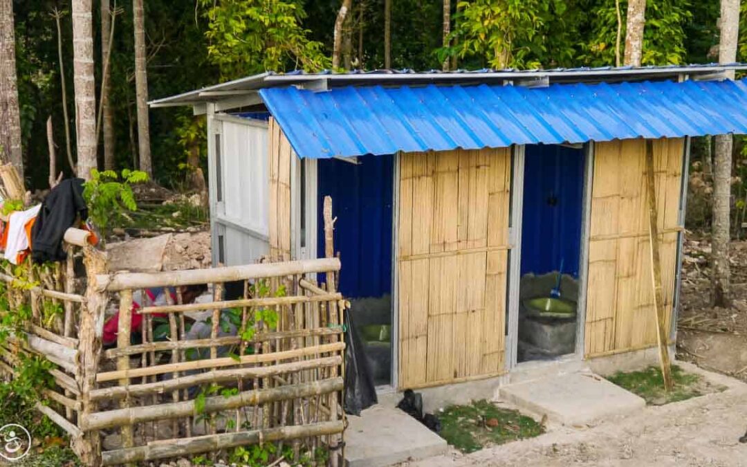 Construction of the first sanitary facilities in the village