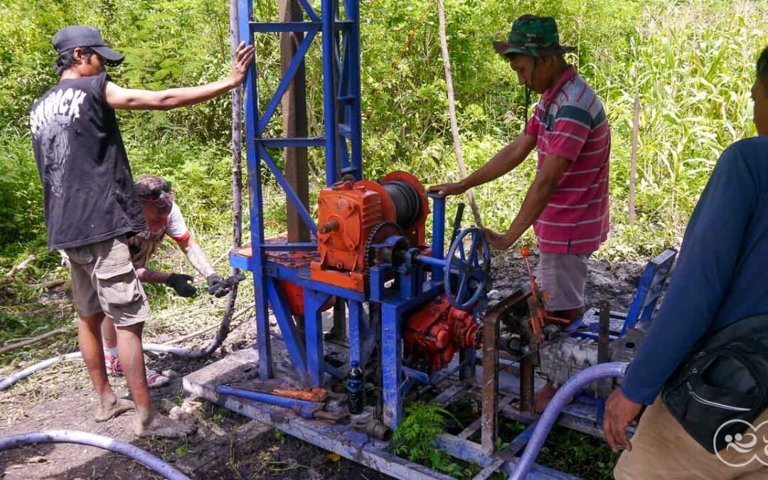 Deep weell drilling in Laindatang