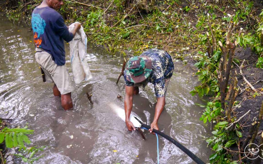 Deep weell drilling in Laindatang