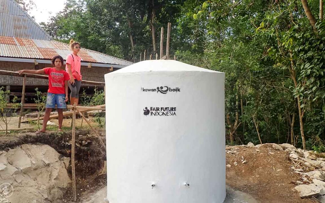 Water Connections – 6500 liter water tank number 1