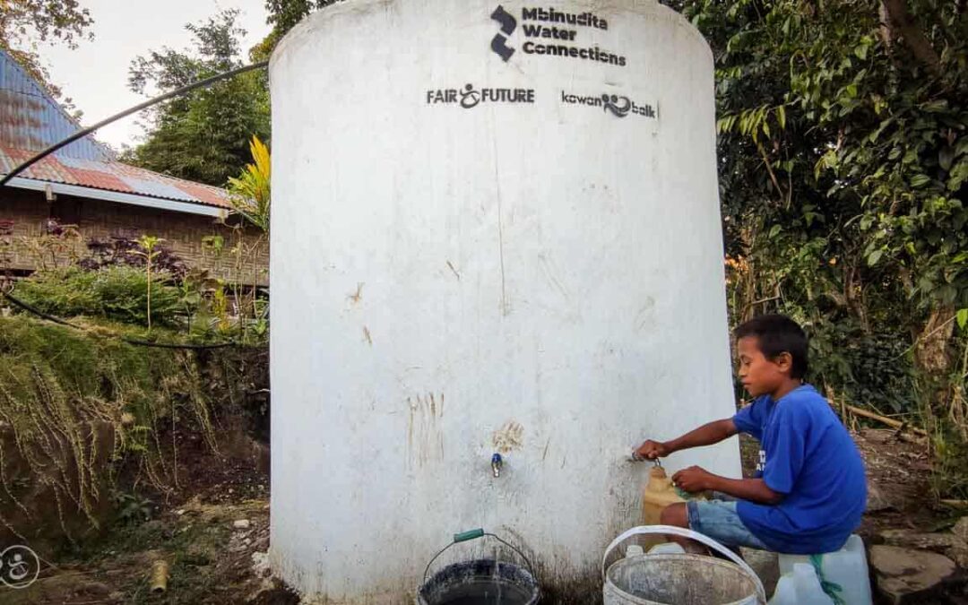 What are the benefits of having access to safe water here?