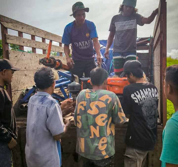 We are taking the 6-ton drill to the Laindatang site