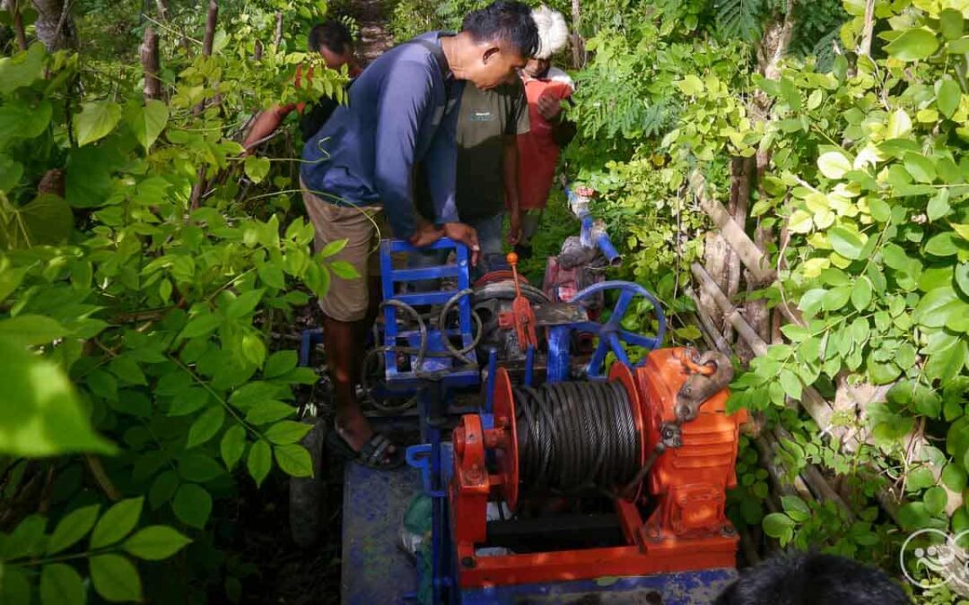 We are taking the 6-ton drill to the Laindatang site