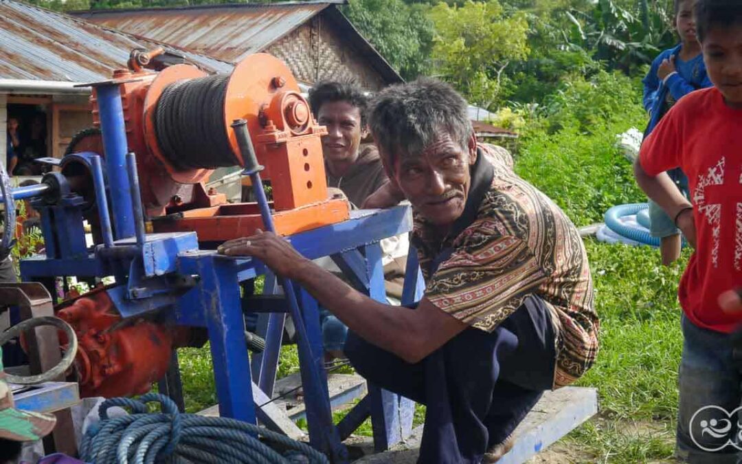 We are taking the 6-ton drill to the Laindatang site