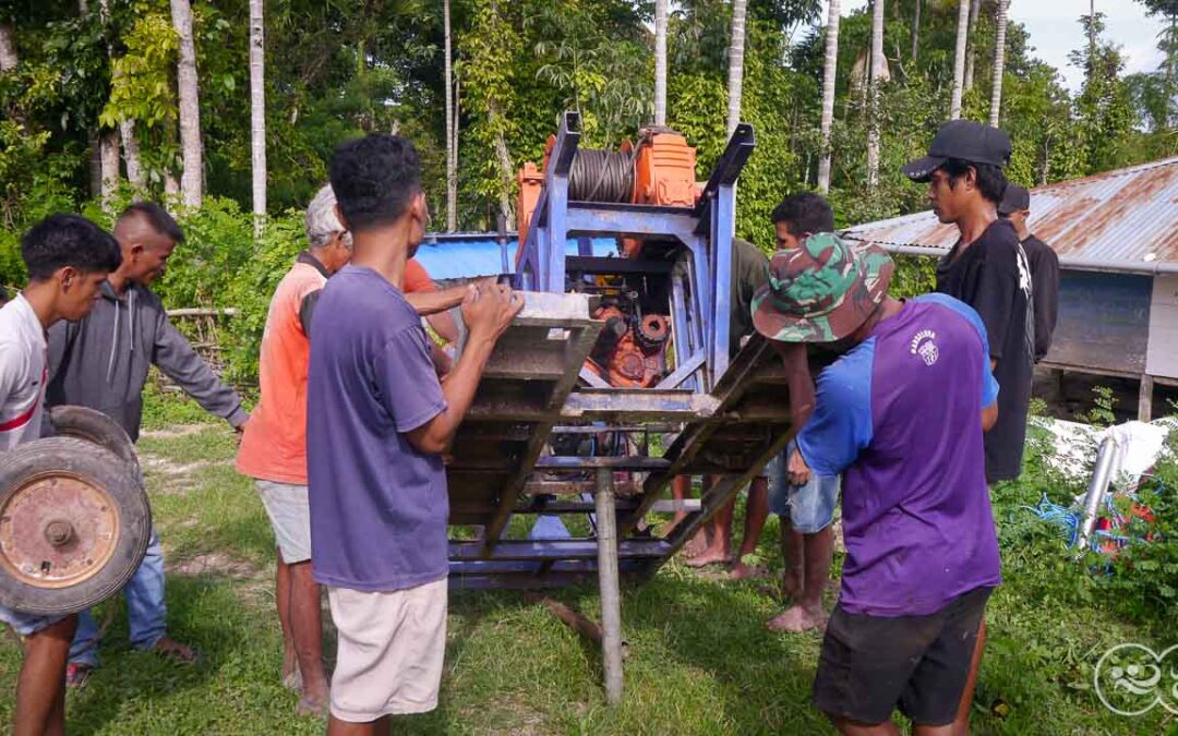 We are taking the 6-ton drill to the Laindatang site