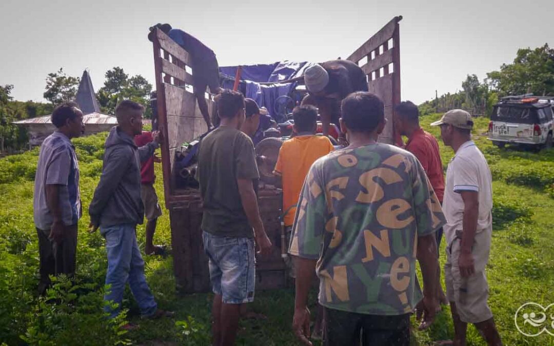 We are taking the 6-ton drill to the Laindatang site