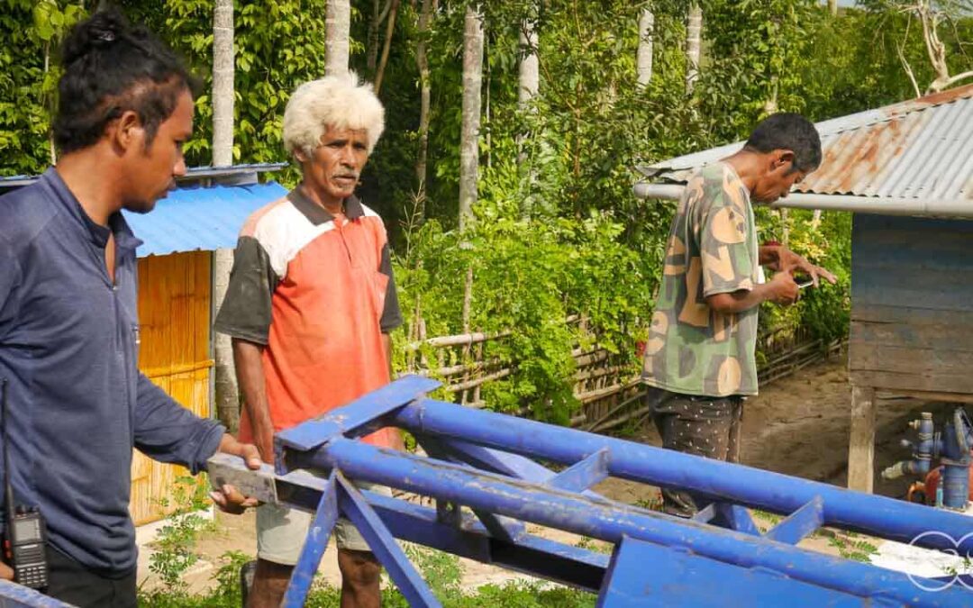 We are taking the 6-ton drill to the Laindatang site