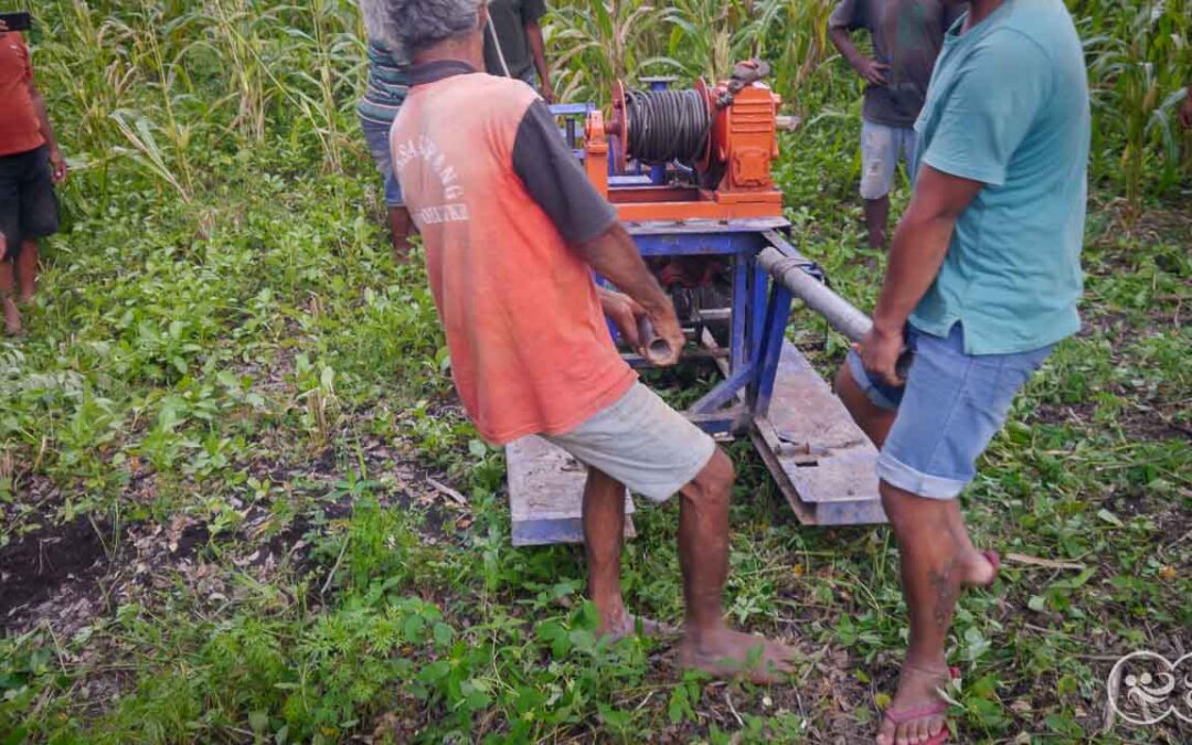 We are taking the 6-ton drill to the Laindatang site