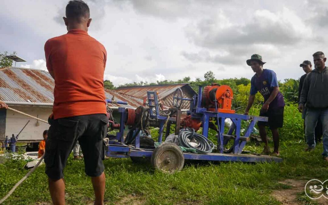 We are taking the 6-ton drill to the Laindatang site