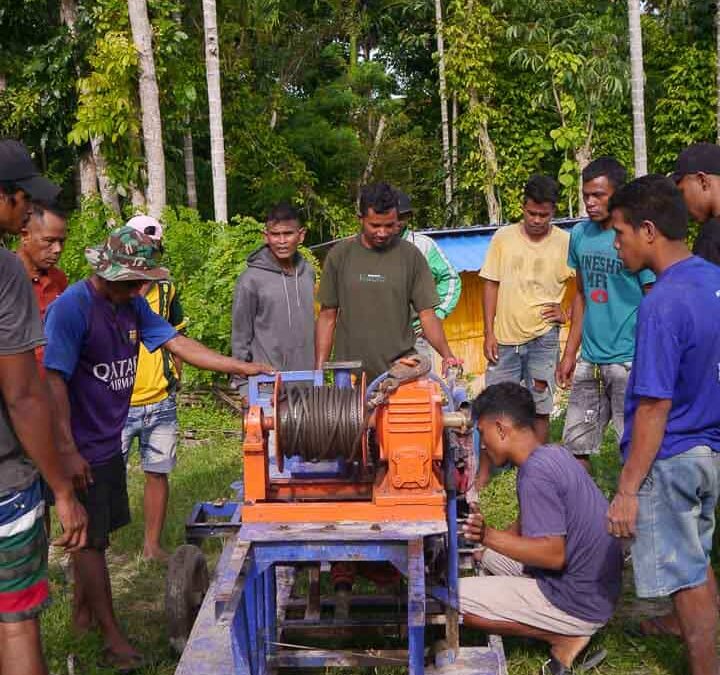 We are taking the 6-ton drill to the Laindatang site