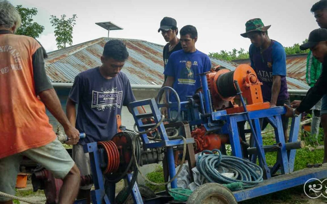 We are taking the 6-ton drill to the Laindatang site