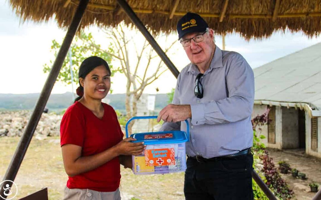 John from Rotary Australia visits programs here with Fair Future