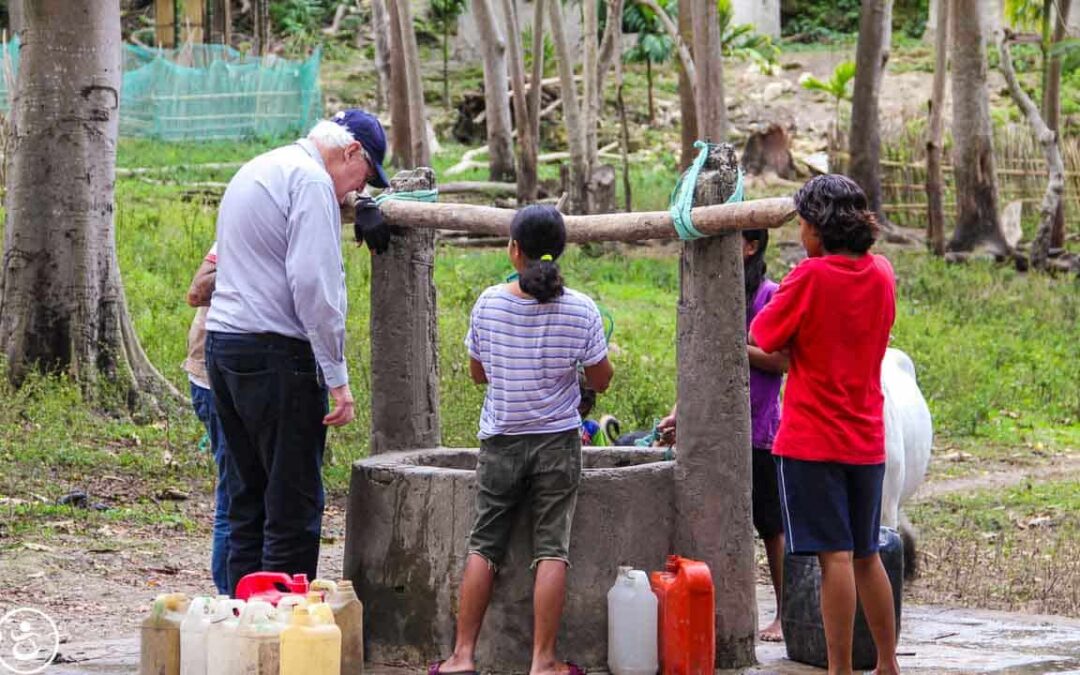 John from Rotary Australia visits programs here with Fair Future