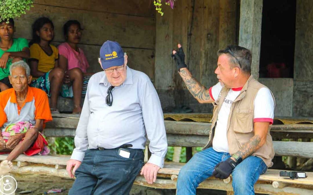 John from Rotary Australia visits programs here with Fair Future