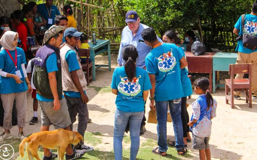 John from Rotary Australia visits programs here with Fair Future