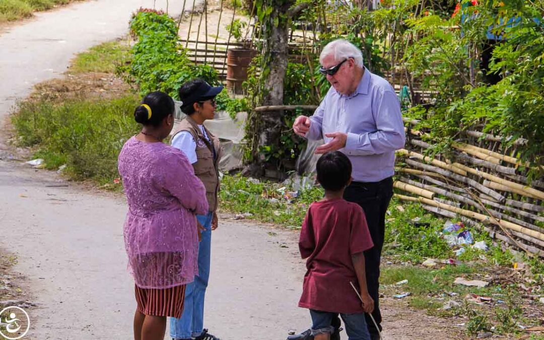 John from Rotary Australia visits programs here with Fair Future