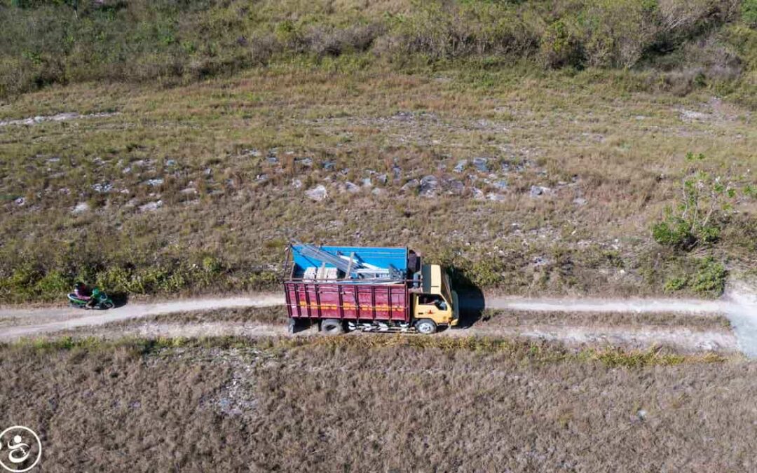 Incredible for us A first loaded truck arrives at Laindatang sa