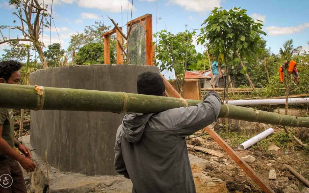 Process for manufacturing healthy sanitary facilities, in Mbinu Dita, Sumba Timur